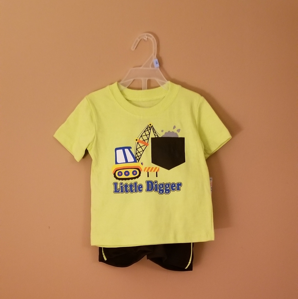 📎NWT LITTLE DIGGER 2 PC Short Set